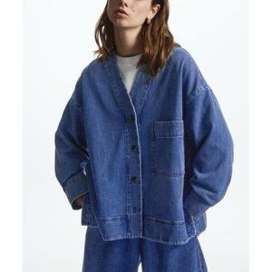 COS Blue Denim Kimono style jacket. NWT. Size M